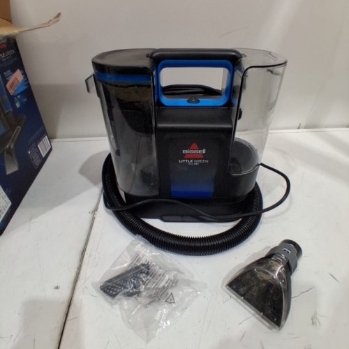 BISSELL LITTLE GREEN MAX PET PORTABLE CARPET & UPHOLSTERY DEEP CLEANER, POWERFUL PET STAIN REMOVAL - BLACK/BLUE (MODEL: 3857D) image 3