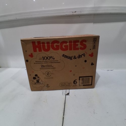 144PK HUGGIES SNUG AND DRY BABY DIAPERS - SIZE 6 - MICKEY MOUSE image 2