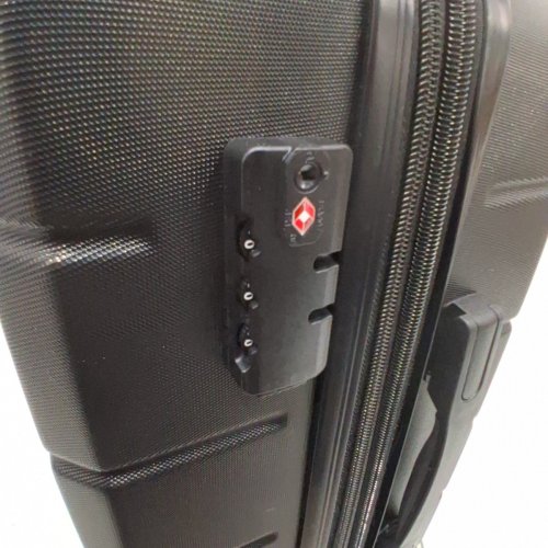 LUGGEX EXPANDABLE HARDSIDE SUITCASE WITH SPINNER WHEELS AND AIRLINE APPROVED TSA LOCK- 20" - BLACK (MODEL: H1-BK20XP-CA) image 6