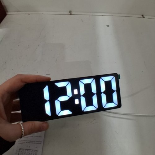 LED ALARM CLOCK - BLACK (MODEL: WA33KM) image 3