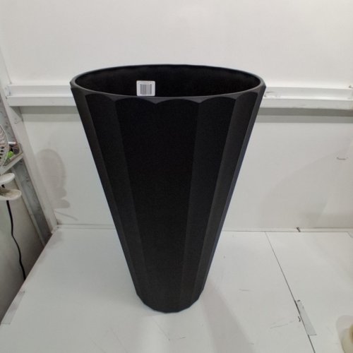 VERADEK DEMI SERIES PLASTIC TALL PLANTER FOR OUTDOOR - 26" - BLACK (MODEL:2002450) image 2