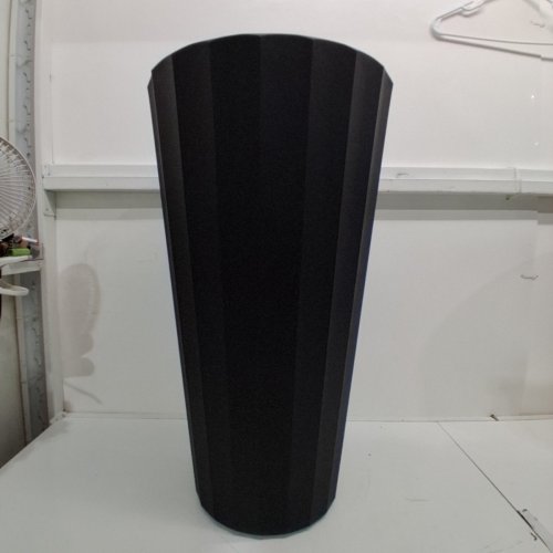 VERADEK DEMI SERIES PLASTIC TALL PLANTER FOR OUTDOOR - 26" - BLACK (MODEL:2002450) image 4