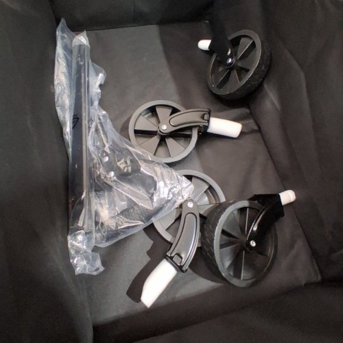 FOLDABLE COLLAPSIBLE METAL WAGON CART - BLACK image 3