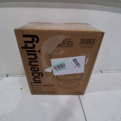 SUMMER BY INGENUITY "MY SIZE POTTY PRO" POTTY TRAINING TOILET WITH FLUSHING SOUNDS AND STORAGE - 50LBS MAX - PINK (MODEL: 17137-E) image 4