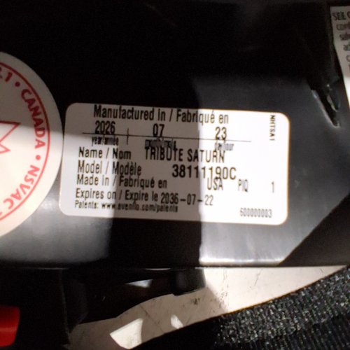 EVENFLO TRIBUTE LX CONVERTIBLE CAR SEAT - 40LBS CAP - SATURN GREY (MODEL: 38111190C) image 2