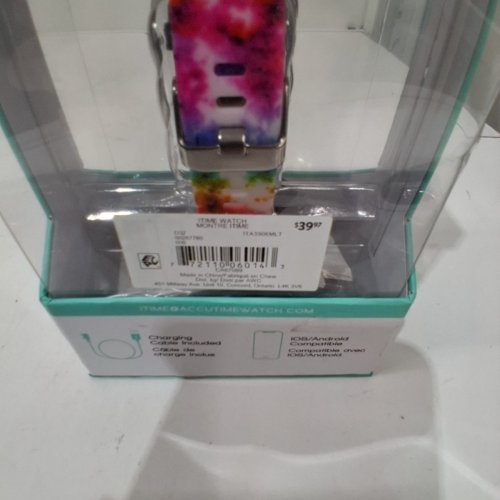 ITIME TIE DYE SMARTWATCH - OSFM - MULTICOLOR (MODEL: ITA3906MLT) image 4