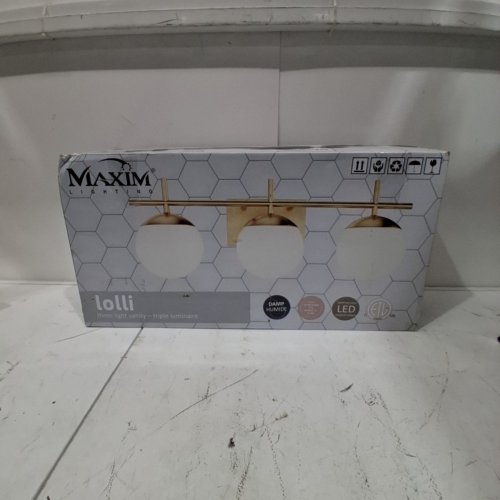 MAXIM 3-LIGHT BATH VANITY LIGHT - 24" - GOLD image 4