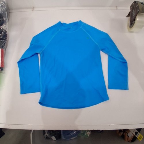 KID'S LONG SLEEVE SWIM SHIRT - MEDIUM - LIGHT BLUE image 2