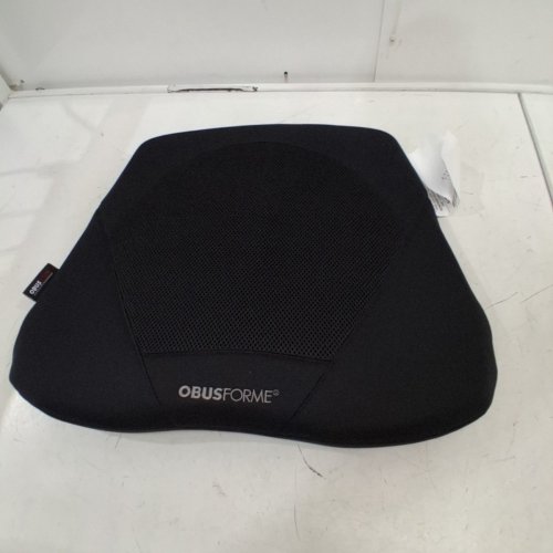 OBUSFORME CONTOURED GEL/MEMORY FOAM SEAT CUSHION - 14" X 12.5" - BLACK (MODEL: ST-GEL-01) image 2