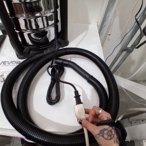 SELF-CLEANING DUAL-FILTER WET/DRY SHOP VACUUM - 8GAL. 900W - BLACK/STAINLESS STEEL (MODEL: ZN2401CG-30L) image 2