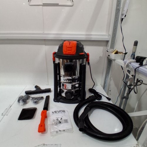 SELF-CLEANING DUAL-FILTER WET/DRY SHOP VACUUM - 8GAL. 900W - BLACK/STAINLESS STEEL (MODEL: ZN2401CG-30L) image 3