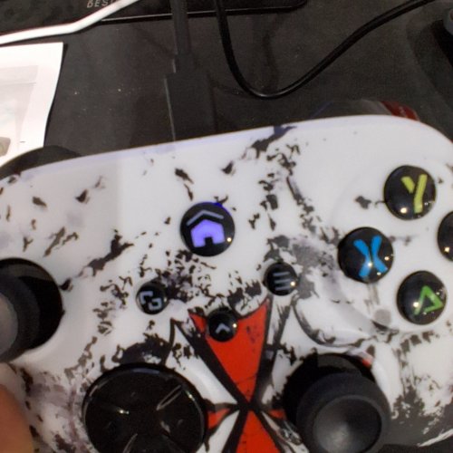 DINOSOO WIRED VIDEO GAME CONTROLLER FOR FOR XBOX ONE/SERIES X|S, PC - BLACK AND WHITE image 2