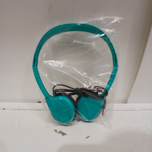 KID'S CN 3.5MM AUX HEADPHONES FOR SCHOOL, CLASSROOM LEARNING, LEARNING TEST - TEAL image 2