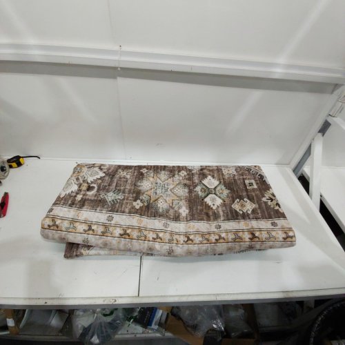 COTILED TRADITONAL WASHABLE AREA RUG FOR LIVING ROOM - 9FT X 12FT - DARK BROWN/BIEGE/KHAKI (MODEL: RUG-23113) image 3
