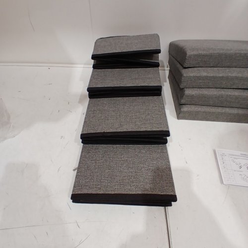 COZY KISS 4-TIER MULTI-FUNCTION PET STAIRS & STORAGE BIN SET - GREY image 4