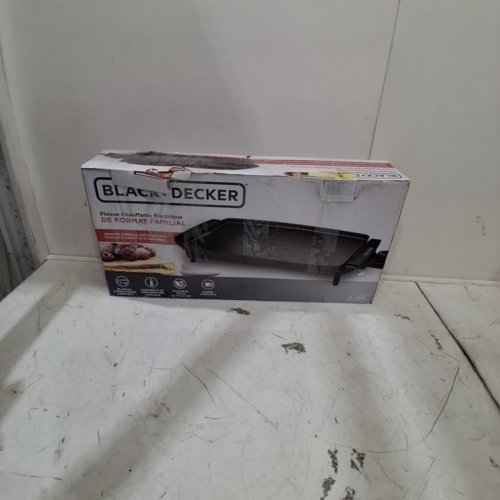 BLACK+DECKER ELECTRIC GRIDDLE WITH REMOVABLE TEMPERATURE PROBE, INDOOR GRILL, PANCAKE GRIDDLE - 21" X 9" - BLACK (MODEL: GD1810BC) image 5