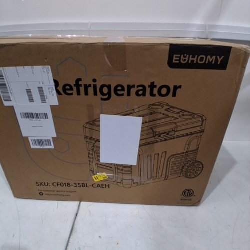 EUHOMY PORTABLE ELECTRIC COOLER - 35L/37QT CAPACITY - 17" X 17" X 25" - BLACK/GREY - (MODEL: CFB-35) image 8