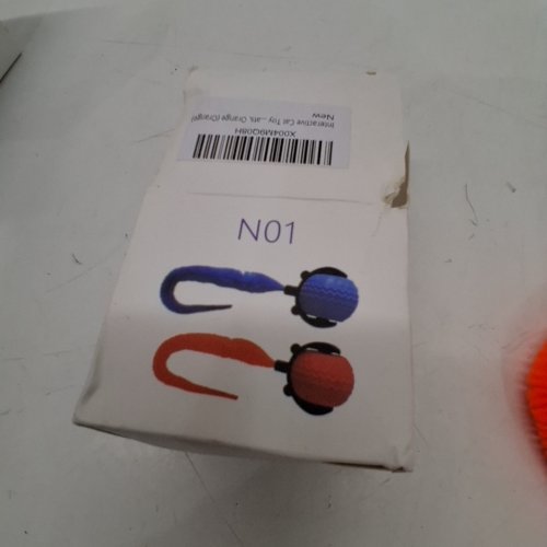 RECHARGEABLE INTERACTIVE CAT BALL TOY WITH TAIL - ORANGE (MODEL: N01) image 3