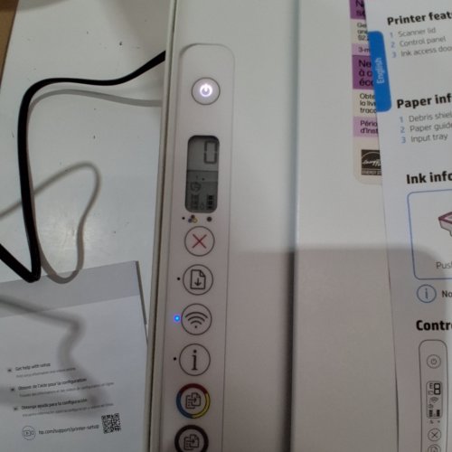 HP DESKJET SMALL HOME ALL-IN-ONE PRINTER - 16.7" - WHITE (MODEL: DESKJET 2852E ) image 2