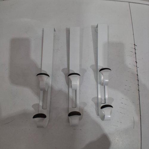 3PK NEATFREAK! OVER-THE-DOOR NON-SLIP HOOKS - WHITE/GREY (MODEL: 1993761) image 3