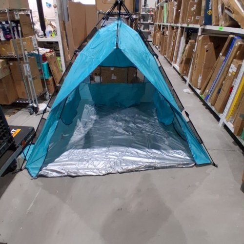 GLYMNIS BEACH POP UP 3 WINDOW TENT WITH TRAVEL BAG FOR 4 TO 6 PEOPLE - BLUE (MODEL: BT-ZD03) image 2