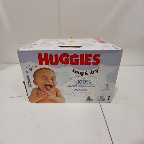 128PK HUGGIES SNUG AND DRY DIAPERS - SIZE 1 image 2