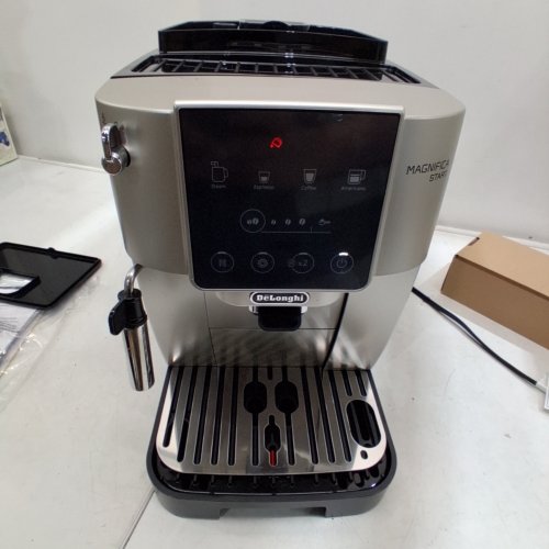 DELONGHI MAGNIFICA START AUTOMATIC ESPRESSO AND COFFEE MACHINE WITH MILK FROTHER FOR LATTE, CAPPUCCINO - BUILT IN GRINDER - SILVER (MODEL: ECAM22022SB) image 2