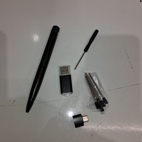 INNOVATIVE HIDDEN CAMERA PEN WITH 1080P FULL HD VIDEO, USB AND A CHARGING CABLE - 64GB - BLACK image 2