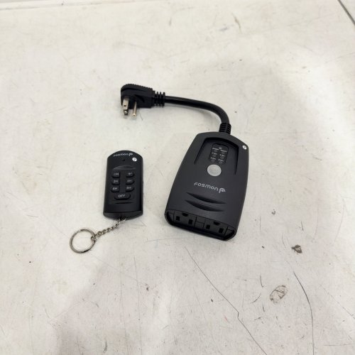 FOSMON OUTDOOR TIMER OUTLET WITH REMOTE CONTROL - BLACK image 3