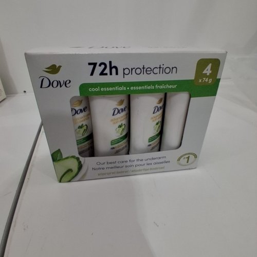 4PK DOVE 72H PROTECTION ADVANCED CARE DEODORANT - COOL ESSENTIALS - 74G/EACH image 2