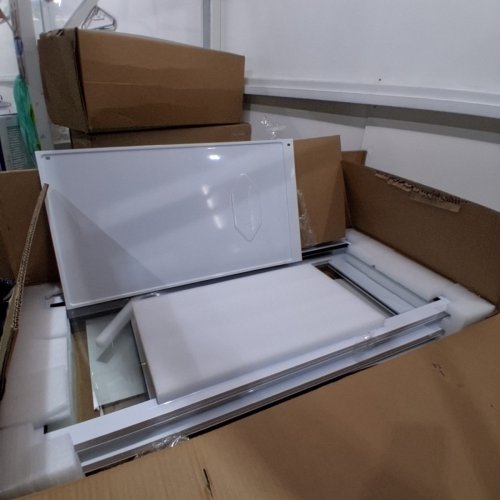 DOG DOOR FOR SLIDING GLASS DOOR - 75 7/8" TO 80 11/16" - WHITE (MODEL: CWM03-XL) image 2