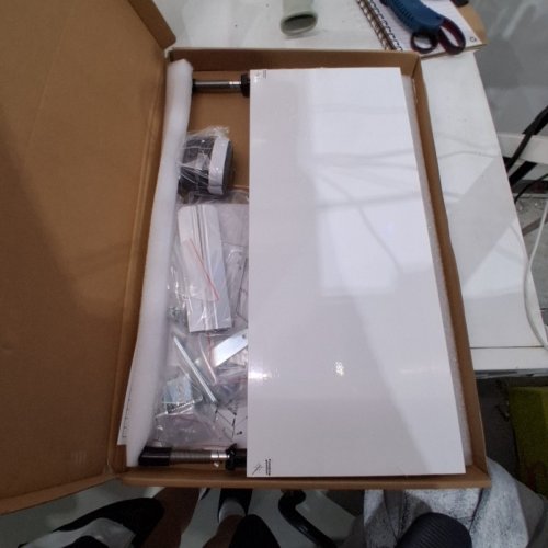 DOG DOOR FOR SLIDING GLASS DOOR - 75 7/8" TO 80 11/16" - WHITE (MODEL: CWM03-XL) image 3