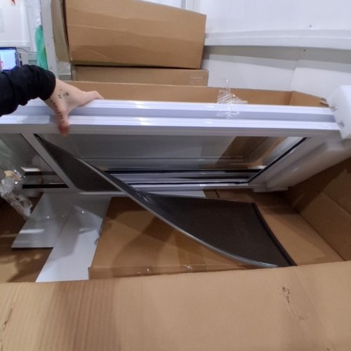 DOG DOOR FOR SLIDING GLASS DOOR - 75 7/8" TO 80 11/16" - WHITE (MODEL: CWM03-XL) image 4
