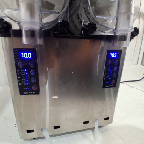 GSEICE DUAL-BOWL SLUSH MACHINE - 4 L X 2, 120 V, 400W, 12.6" X 19.3" X 21.5" - BLACK / SILVER (MODEL: RLZ4X2) image 3