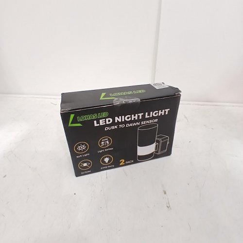 2PK LOHAS LED PLUG IN NIGHT LIGHT - BLACK image 2