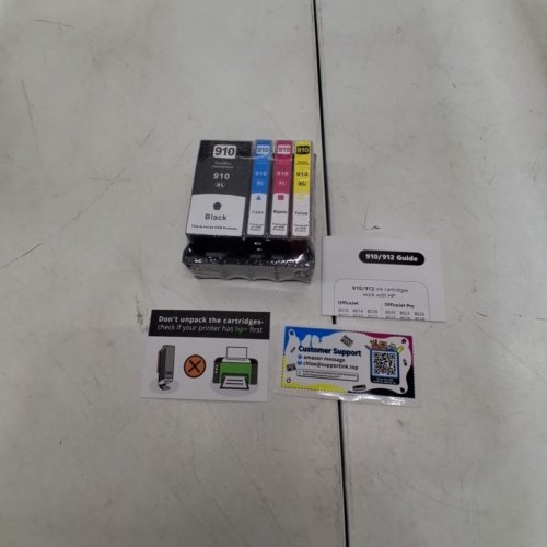 INK CARTRIDGE SET FOR HP 910XL PRINTER - BLACK/YELLOW/MAGENTA/CYAN image 4