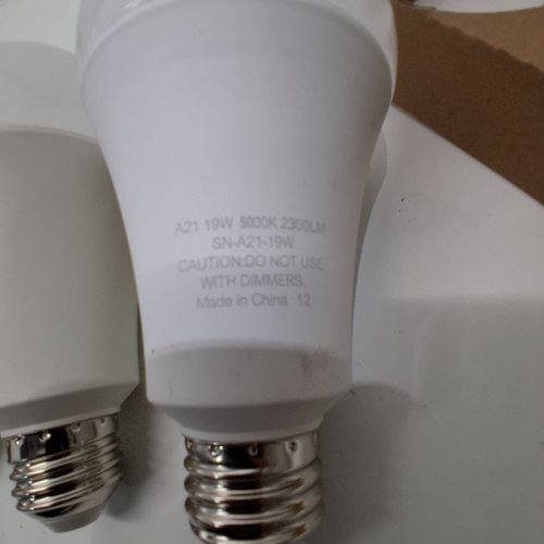 4PK YAOHENG A21 NON-DIMMABLE LED LIGHT BULBS - 150W EQUIVALENT - 19W - 5000K DAYLIGHT - 2300LM image 2