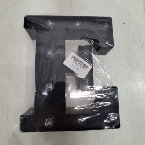 LIGHT-UP LED MARQUEE LETER "E" - 9" - BLACK image 2