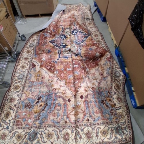 Deerly RUGS ROOM Washable BOHEMIAN FLAIR MEDALLION PATTERNED non-slip AREA RUG - 10FT X 14FT - MULTICOLOUR image 2