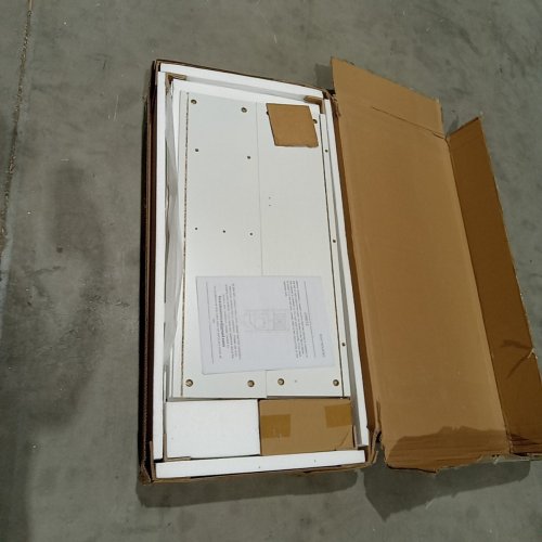 BONVACHE OVER THE TOILET STORAGE CABINET WITH 2 BARN DOORS - 68" X 30" X 8" - WHITE - (MODEL: J3M013BS01A) image 3