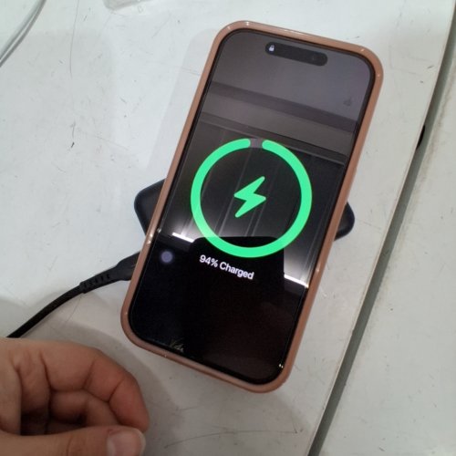 MERKURY MAGNETIC WIRELESS CHARGER WITH 5000MAH POWER BANK - BLACK (MODEL: MIC-MWP01) image 2