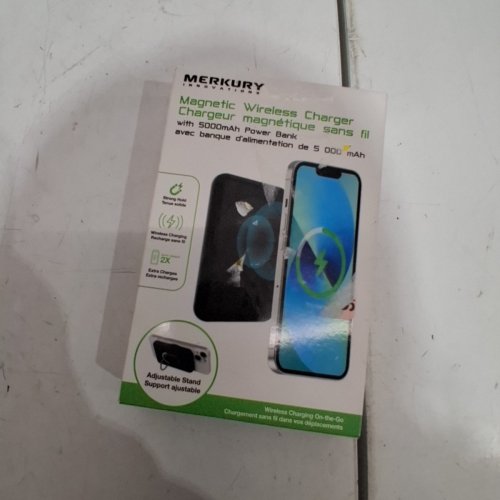 MERKURY MAGNETIC WIRELESS CHARGER WITH 5000MAH POWER BANK - BLACK (MODEL: MIC-MWP01) image 7