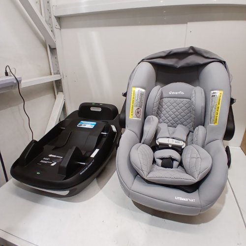EVENFLO REVOLVE180 LITEMAX NXT BLUETOOTH INFANT CARSEAT WITH BASE AND SENSORYSOOTHE - MAX WEIGHT 22LBS - QUARTZ/GREY (MODEL: CS160412545C) image 3