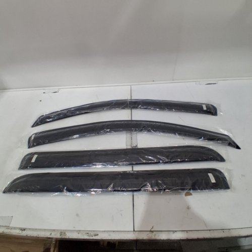 4PC TAPE ON SIDE WINDOW RAIN GUARDS FOR 2014-2018 CHEVY SILVERADO 1500 - BLACK (MODEL: 815107) image 3