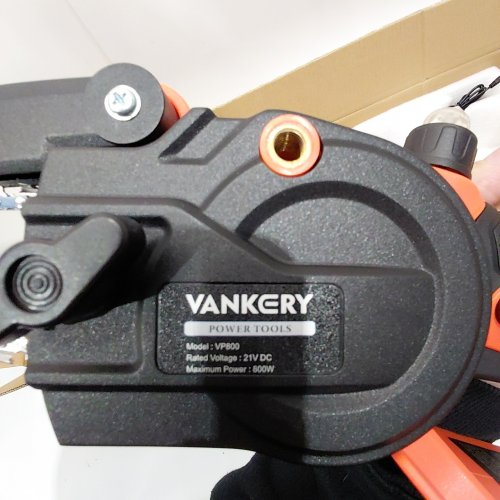 VANKERY CORDLESS BATTERY OPERATED POLE SAW - 21 V - ORANGE / BLACK (MODEL: VP800) image 3