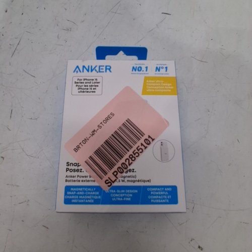 ANKER NANO ULTRA-SLIM MAGNETIC WIRELESS POWER BANK - 5000 MAH - 15W MAX - QI2 CERTIFIED - MAGSAFE COMPATIBLE - WHITE (MODEL: A1665) image 4