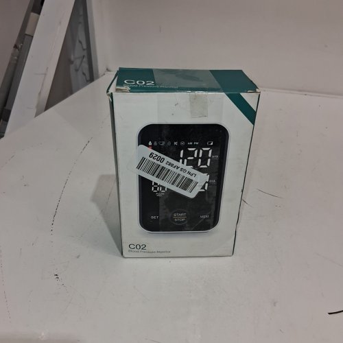 BLOOD PRESSURE MONITOR RECHARGEABLE MACHINE FOR HOME WITH ADJUSTABLE WRIST CUFF - 7" - 15" - BLACK / GREY (MODEL: C02B) image 3