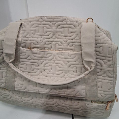 SAM EDELMAN ETHYL WEEKENDER BAG - 18" X 12.5" X 9.5" - BEIGE / GOLD image 3