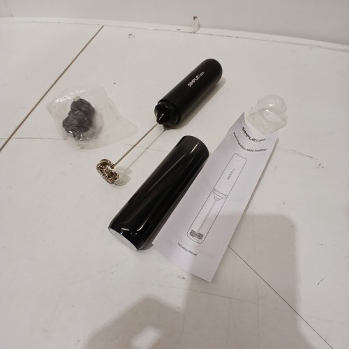 SIMPLE TASTE RECHARGEABLE HANDHELD ELECTRIC MILK FROTHER - GLOSSY BLACK (MODEL: KJBQ-65X) image 3