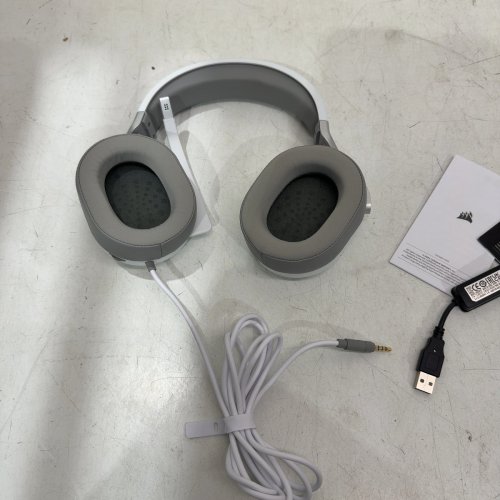 CORSAIR HS60 PRO SURROUND GAMING HEADSET - CARBON - WHITE / SILVER (MODEL : CA-9011213-NA) image 5